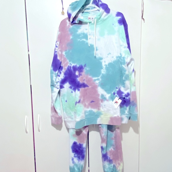 Fila Tie Dye Hoodie - Picture 3 of 11